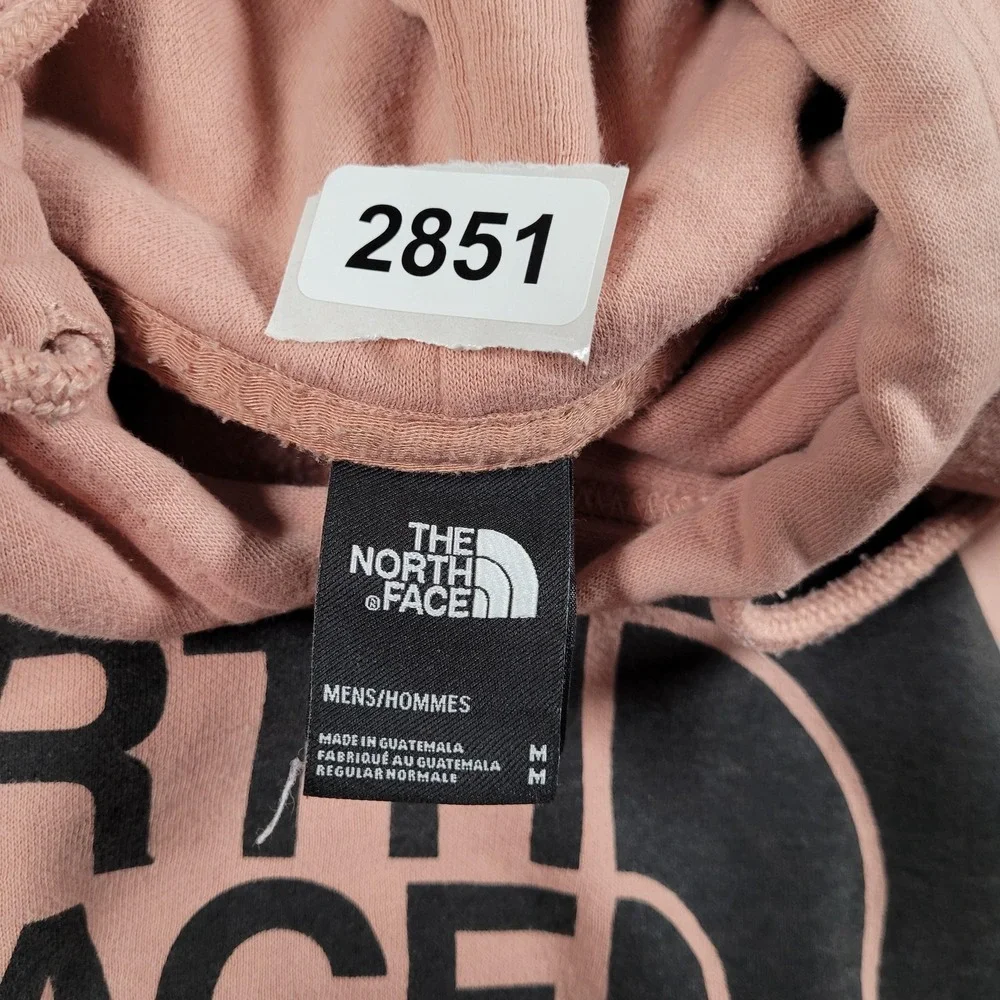 The North Face Hoodie Mens Medium Big Logo‎ Fleece Pullover Sweatshirt